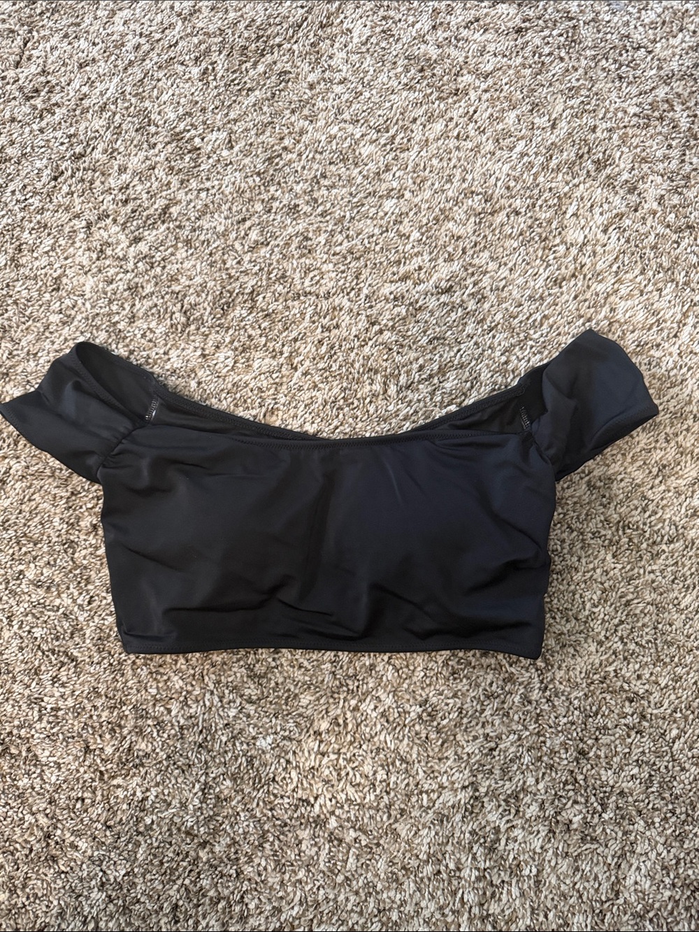 Victoria's Secret Black Off-Shoulder Bikini Top